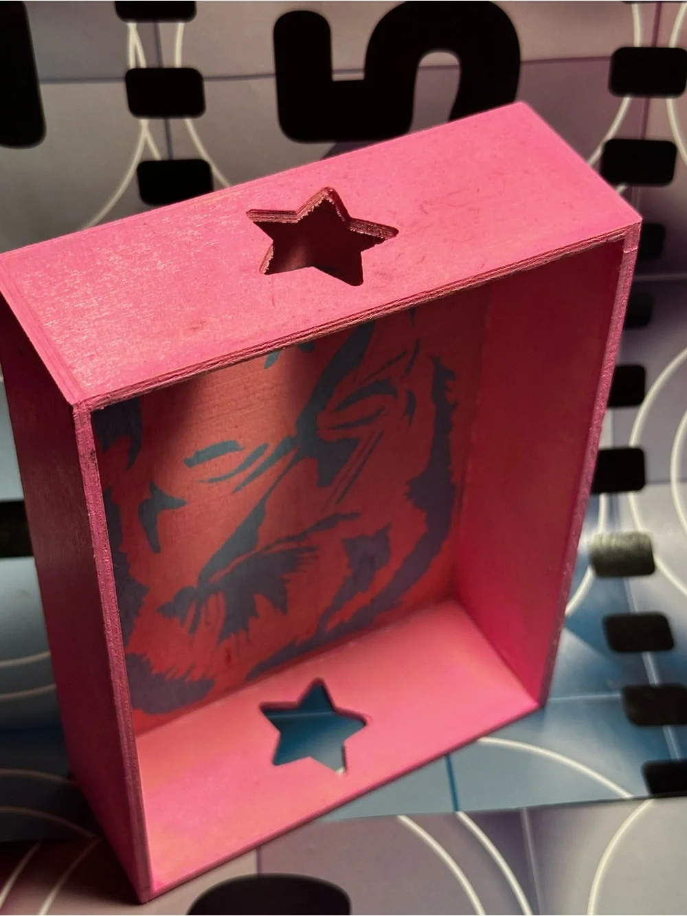 ⚡️ZIGGY STARDUST ⭐️Rocker Box 7x5x2” graffiti Lucky Box for trinkets, 💵 Bowie